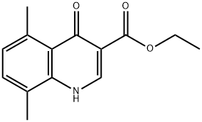 4-Hydroxy-5,8-dimethylquinoline-3-carboxylic acid ethyl ester 结构式