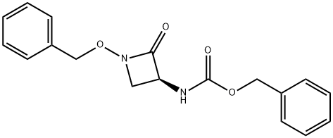 (S)-[1-(Benzyloxy)-2-oxo-3-azetidinyl]carbamic Acid Benzyl Ester Struktur