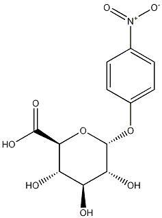 4-Nitrophenyl alpha-D-Glucuronide Struktur