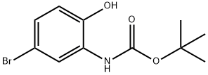 (5-Bromo-2-hydroxyphenyl)carbamic acid tert-butyl ester 化学構造式