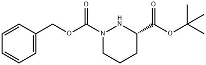 (S)-1-benzyl-3-tert-butyl piperazine-1,3-dicarboxylate Struktur