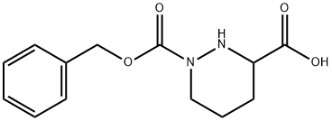 1-(苄氧羰基)六氢哒嗪-3-甲酸 结构式