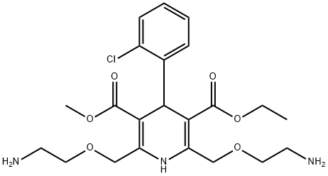 Bis(aminoethoxy) Amlodipine 化学構造式