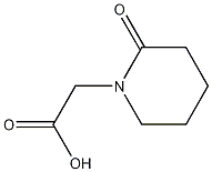 (2-オキソピペリジン-1-イル)酢酸 化学構造式