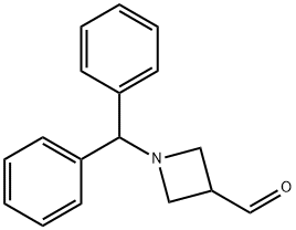 1-二苯甲基氮杂环丁烷-3-甲醛, 72351-37-2, 结构式