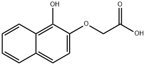 2-[(1-Hydroxy-2-naphthalenyl)oxy]acetic Acid Struktur