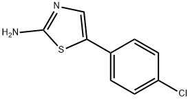 2-氨基-5-(4-氯苯基)噻唑 结构式
