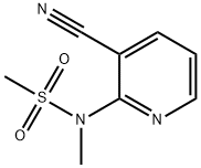 N-(3-cyanopyridin-2-yl)-N-methylmethanesulfonamide Struktur