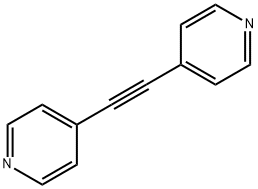 1,2-ジ(ピリジン-4-イル)エチン 化学構造式