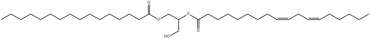 1-Palmitoyl-2-linoleoyl-rac-glycerol Struktur
