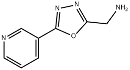 (5-(吡啶-3-基)-1,3,4-恶二唑-2-基)甲胺 结构式