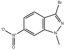 3-Bromo-1-methyl-6-nitro-1H-indazole Structure