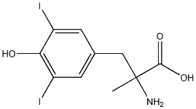 3,5-Diiodo-a-methyl-DL-tyrosine 结构式
