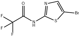 N-(5-Bromo-1,3-thiazol-2-yl)-2,2,2-trifluoroacetamide 化学構造式