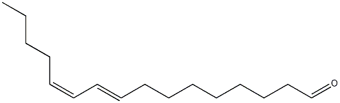反-9,顺-11-十六碳二烯醛 结构式