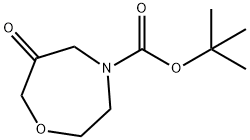 4-叔丁氧羰基-6-氧代-1,4-氧氮杂庚环, 748805-97-2, 结构式