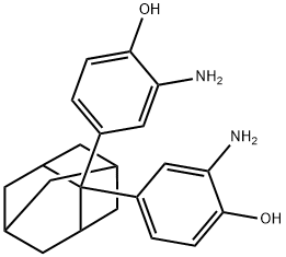 2,2-Bis(3-amino-4-hydroxyphenyl)adamantane Structure
