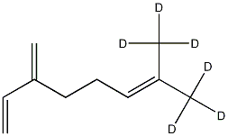 β-Myrcene-d6, 75351-99-4, 结构式