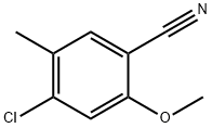 4-chloro-2-methoxy-5-methylbenzonitrile Structure