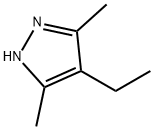 1H-吡唑,4-乙基-3,5-二甲基-, 7554-67-8, 结构式