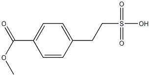 2-(4-(メトキシカルボニル)フェニル)エタンスルホン酸 化学構造式