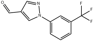 1-[3-(trifluoromethyl)phenyl]-1H-pyrazole-4-carbaldehyde Struktur