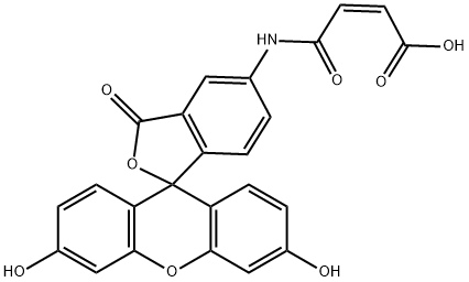 Fluoresceinamine Maleic Acid Monoamide Struktur