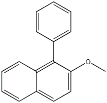 1-フェニル-2-メトキシナフタレン 化学構造式