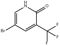 5-ブロモ-2-ヒドロキシ-3-(トリフルオロメチル)ピリジン 化学構造式