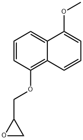 2-[[(5-メトキシ-1-ナフタレニル)オキシ]メチル]オキシラン 化学構造式