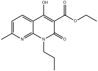 ethyl 4-hydroxy-7-methyl-2-oxo-1-propyl-1,2-dihydro-1,8-naphthyridine-3-carboxylate Structure
