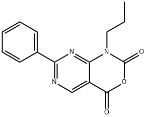 7-フェニル-1-プロピル-1H-ピリミド[4,5-D][1,3]オキサジン-2,4-ジオン 化学構造式