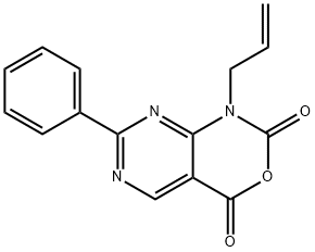 1-allyl-7-phenyl-1H-pyrimido[4,5-d][1,3]oxazine-2,4-dione Struktur
