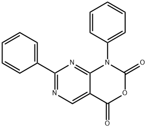 1,7-ジフェニル-1H-ピリミド[4,5-D][1,3]オキサジン-2,4-ジオン 化学構造式