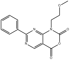 1-(2-甲氧基乙基)-7-苯基-2H-嘧啶并[4,5-D][1,3]噁嗪-2,4(1H)-二酮 结构式