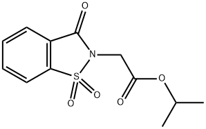 Saccharin N-(2-Acetic Acid Isopropyl Ester)(Piroxicam Impurity F) 化学構造式