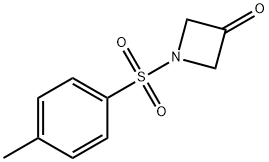 1-[(4-甲基苯基)磺酰基]-3-氮杂环丁酮 结构式