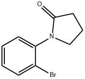 1-(2-ブロモフェニル)ピロリジン-2-オン 化学構造式