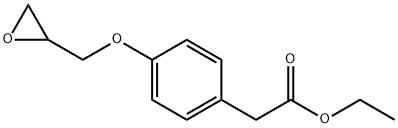 4-(2-Oxiranylmethoxy)benzeneacetic Acid Ethyl Ester Structure