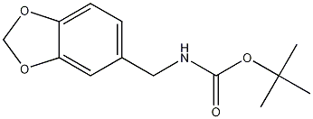 (苯并[D][1,3]二氧代-5-基甲基)氨基甲酸叔丁酯, 777946-61-9, 结构式