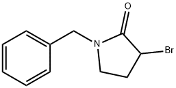 N-苄基-3-溴吡咯烷-2-酮 结构式