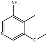 3-アミノ-5-メトキシ-4-メチルピリジン 化学構造式