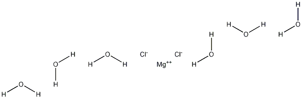 Magnesium chloride hexahydrate Struktur