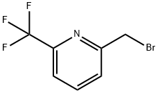 2-(ブロモメチル)-6-(トリフルオロメチル)ピリジン 化学構造式