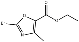 5-Oxazolecarboxylic acid, 2-bromo-4-methyl-, ethyl ester Structure