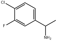 Benzenemethanamine, 4-chloro-3-fluoro-.alpha.-methyl- Struktur