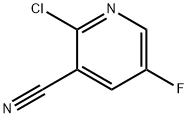 2-氯-5-氟吡啶-3-甲腈, 791644-48-9, 结构式