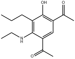 1,1-[4-(Ethylamino)-6-hydroxy-5-propyl-1,3-phenylene]bis-ethanone Structure