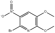 2-溴-5,6-二甲氧基-3-硝基吡啶 结构式