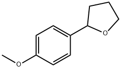2-(4-メトキシフェニル)オキソラン 化学構造式